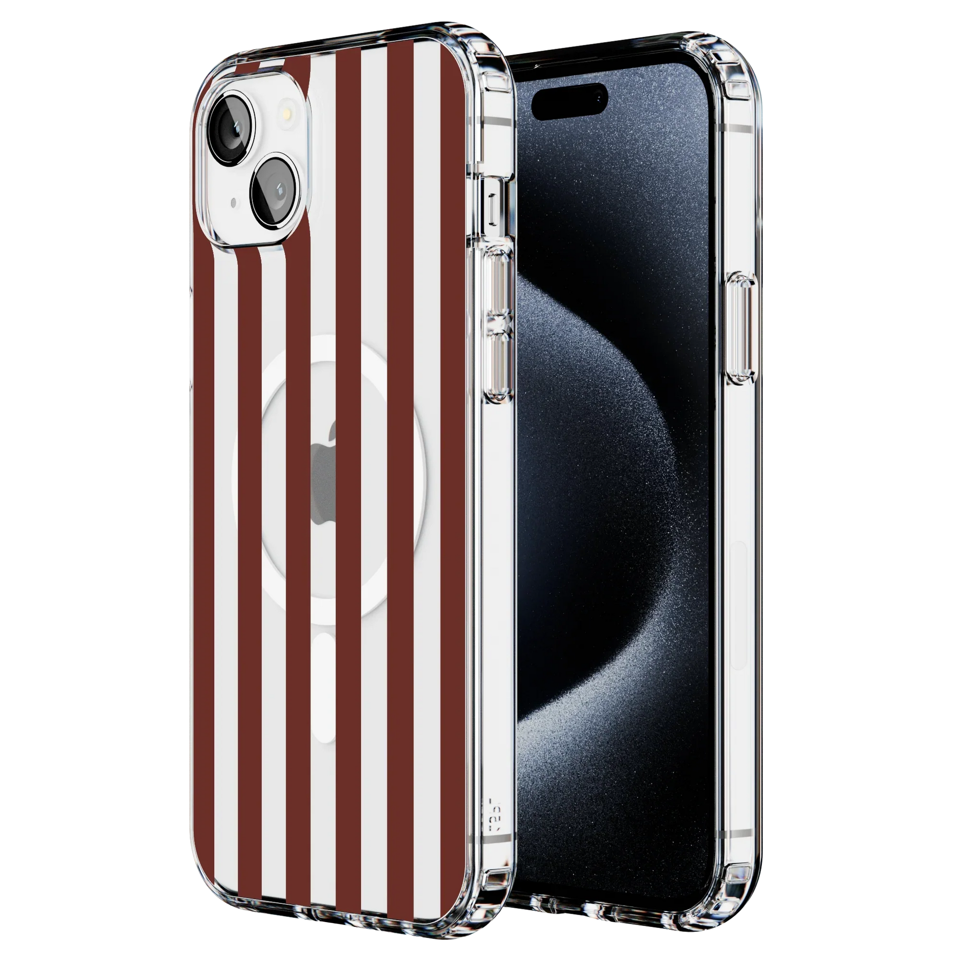 Sunday in Brooklyn | Burgundy Stripes Case