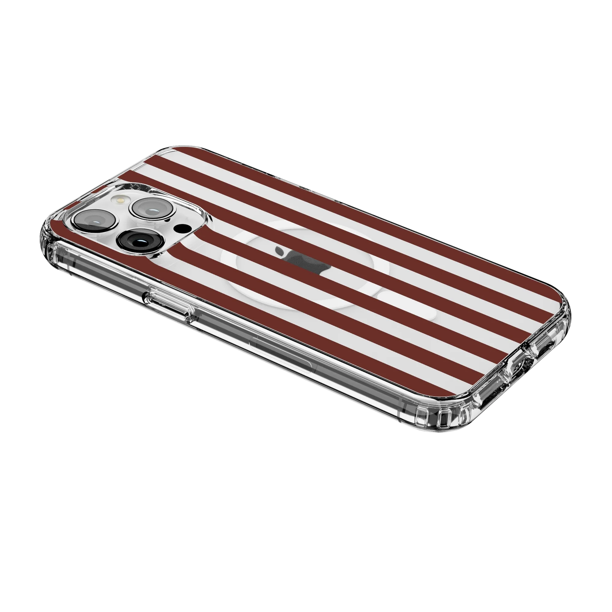 Sunday in Brooklyn | Burgundy Stripes Case