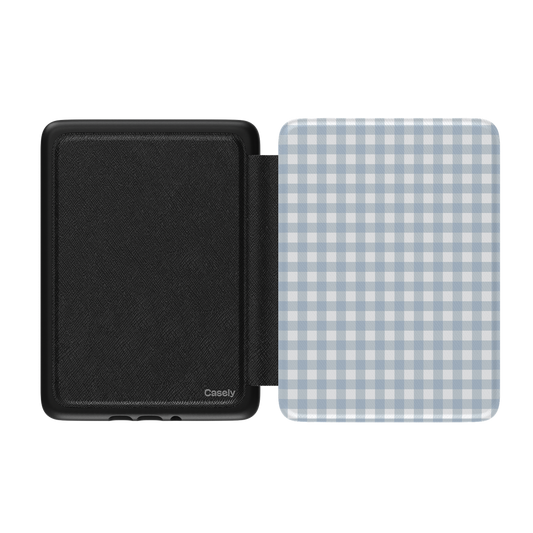 Pastel Picnic | Blue Gingham Kindle Case