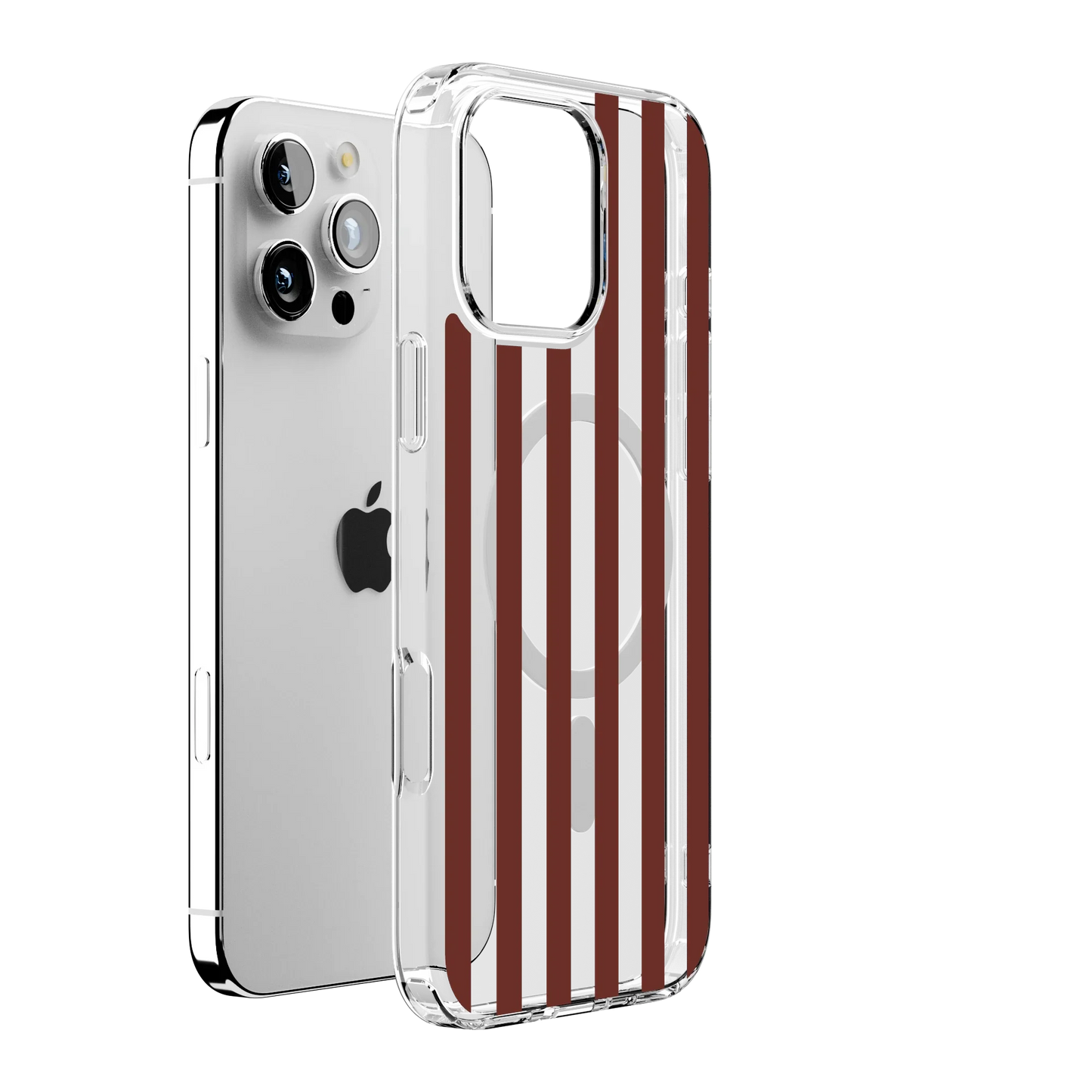 Sunday in Brooklyn | Burgundy Stripes Case