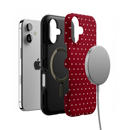 On the Dot | Maroon Polka Dot Case