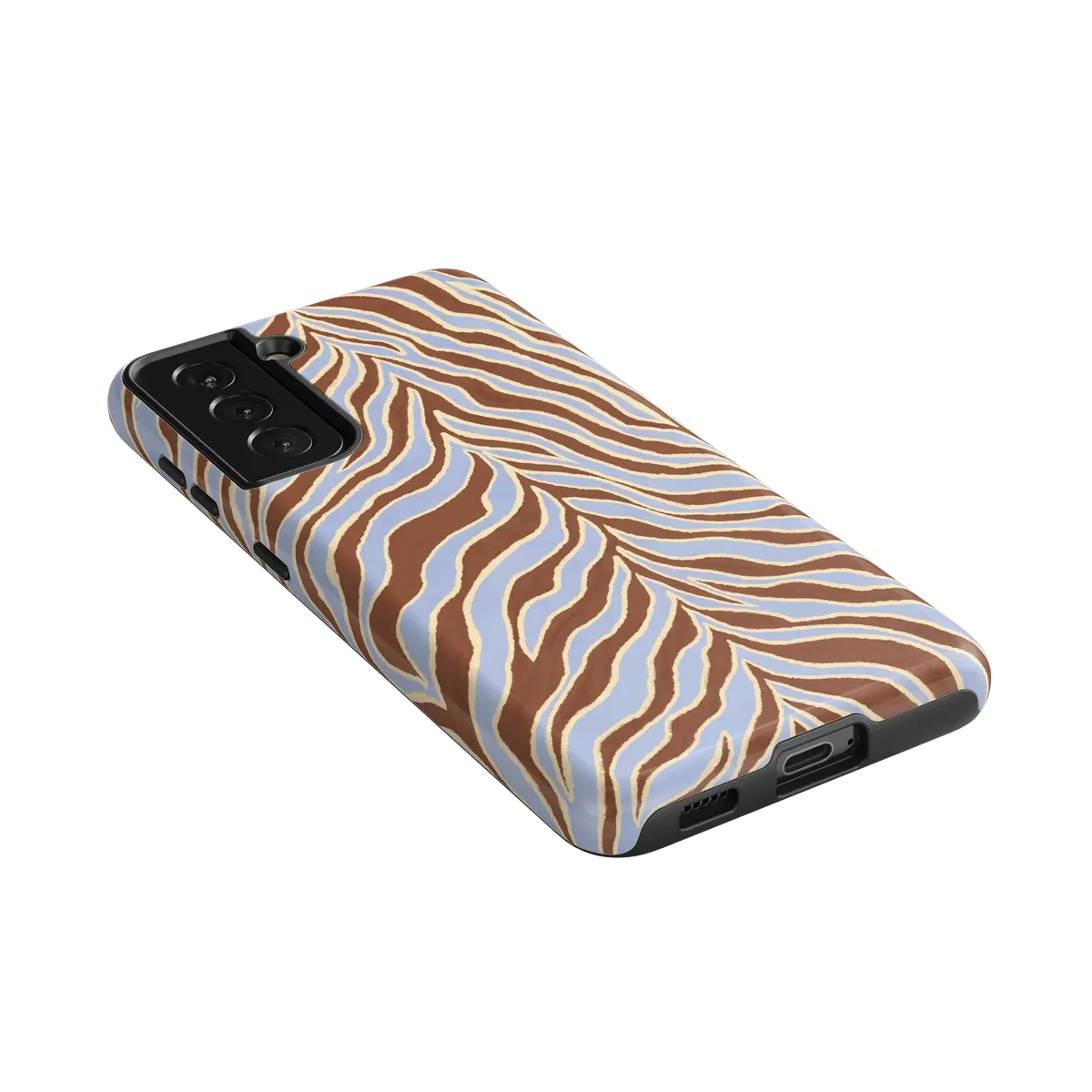 Untamed | Brown & Blue Zebra Case