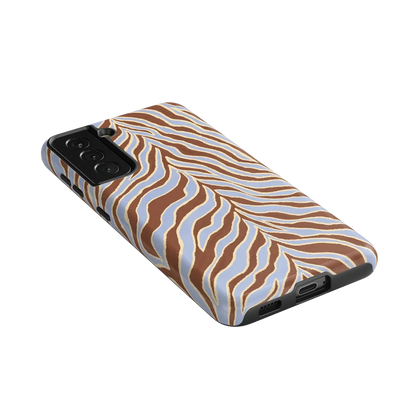 Untamed | Brown & Blue Zebra Case