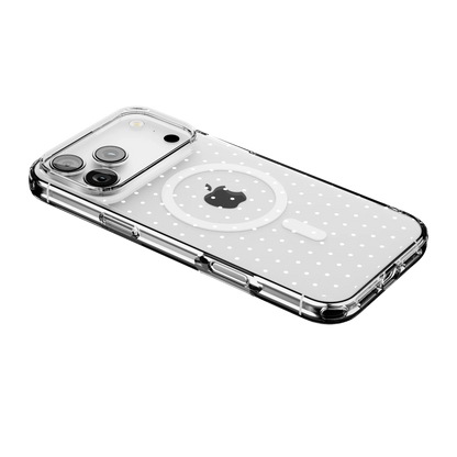 On the Dot | White Polka Dot Case