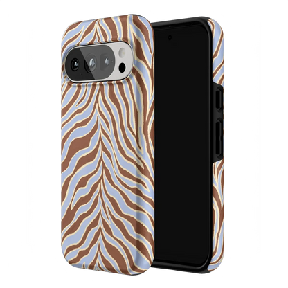 Untamed | Brown & Blue Zebra Case