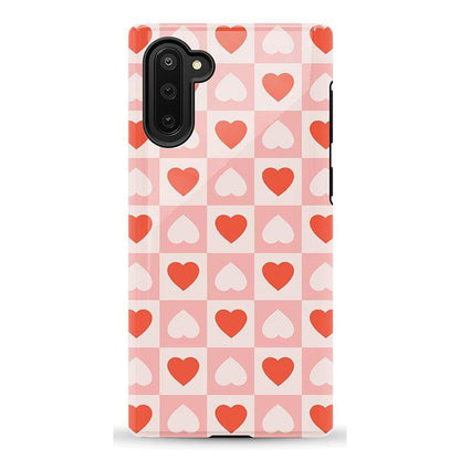 The Valentine's Collection | Heart Checkerboard Case Phone Case Casetry Essential Galaxy Note 10