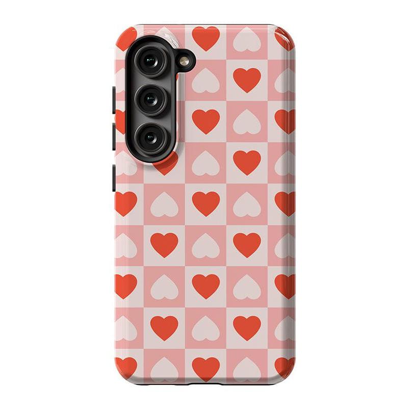The Valentine's Collection | Heart Checkerboard Case Phone Case Casetry Essential Galaxy S23
