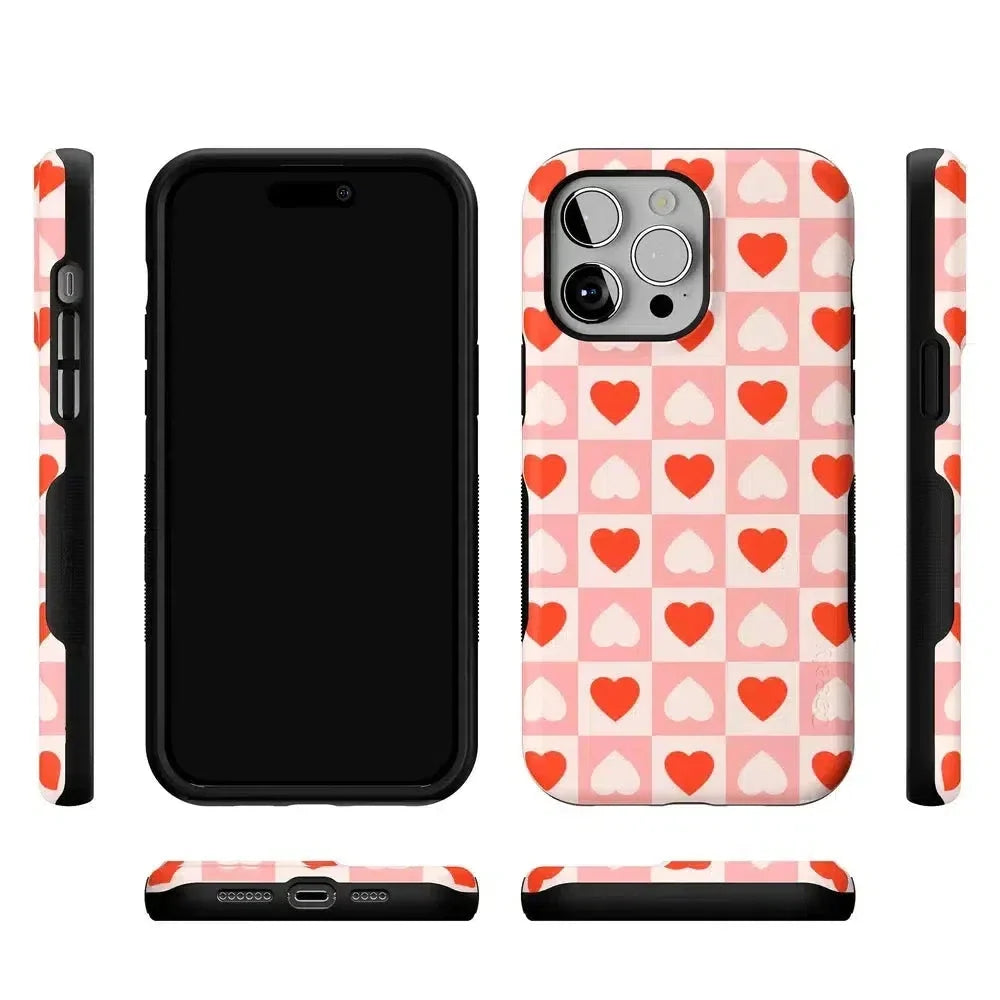 King of My Heart | Checkered Hearts Case Phone Case Casetry