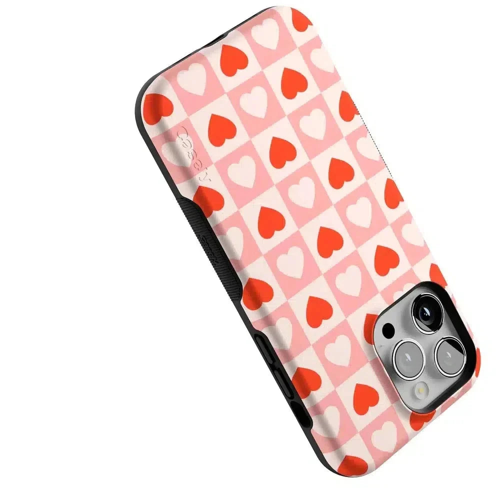 King of My Heart | Checkered Hearts Case Phone Case Casetry