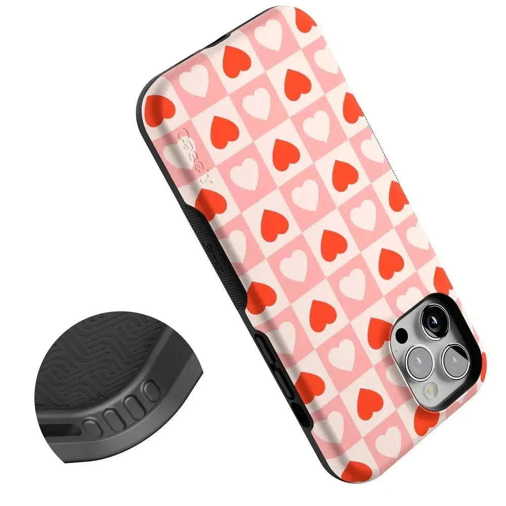 King of My Heart | Checkered Hearts Case Phone Case Casetry