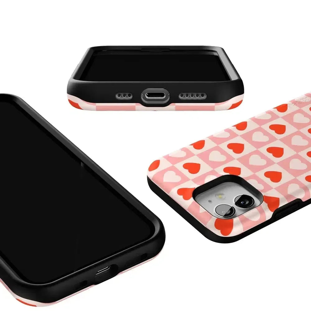 King of My Heart | Checkered Hearts Case Phone Case Casetry