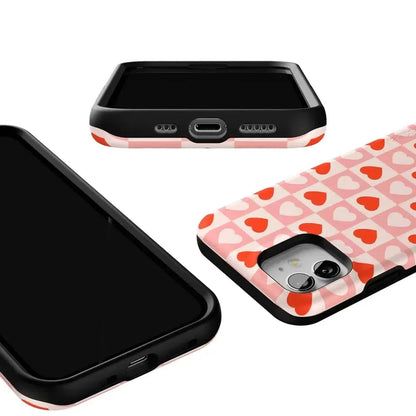 King of My Heart | Checkered Hearts Case Phone Case Casetry