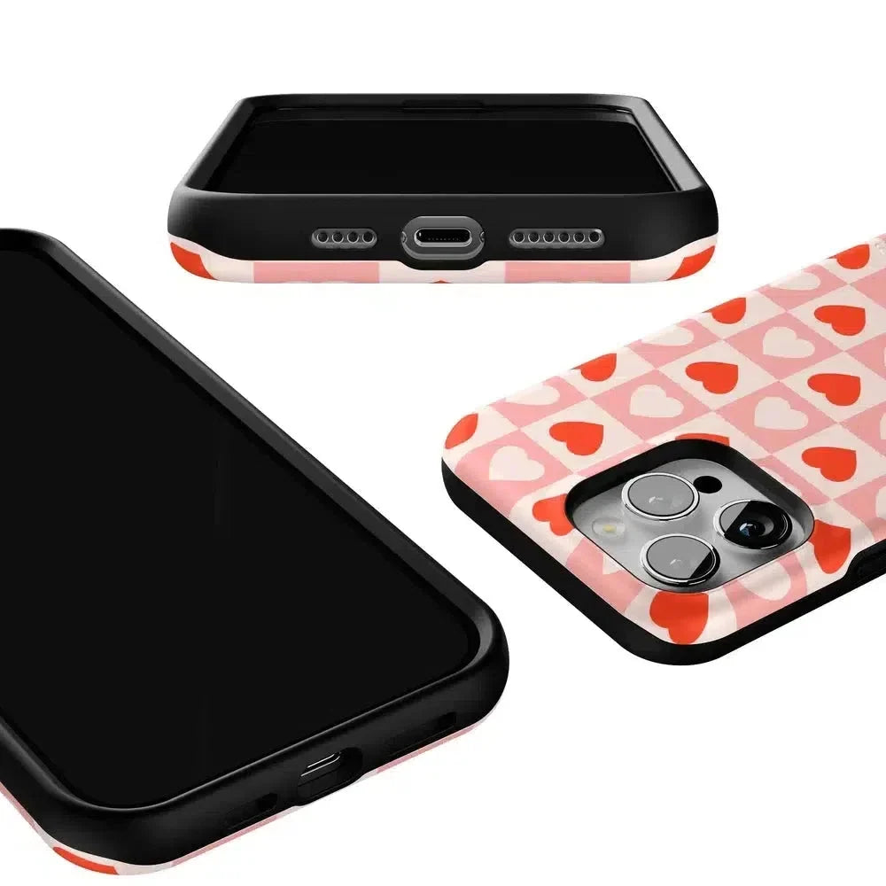 King of My Heart | Checkered Hearts Case Phone Case Casetry
