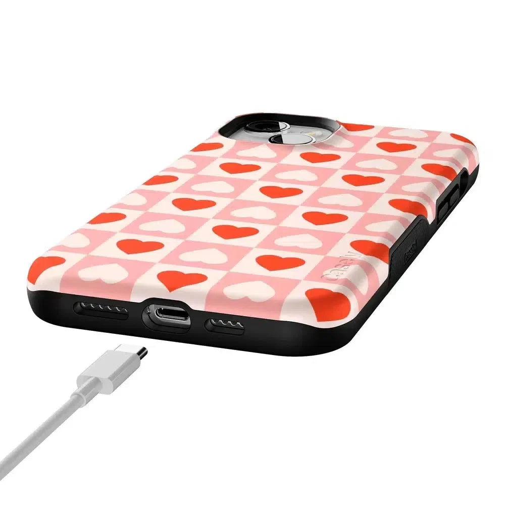 King of My Heart | Checkered Hearts Case Phone Case Casetry