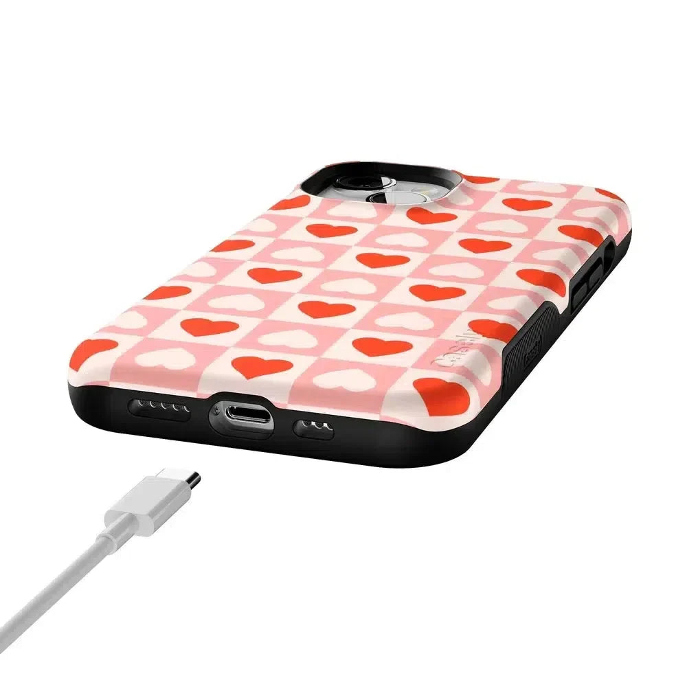 King of My Heart | Checkered Hearts Case Phone Case Casetry