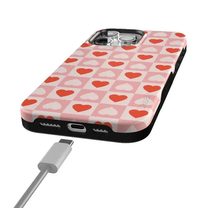 King of My Heart | Checkered Hearts Case Phone Case Casetry