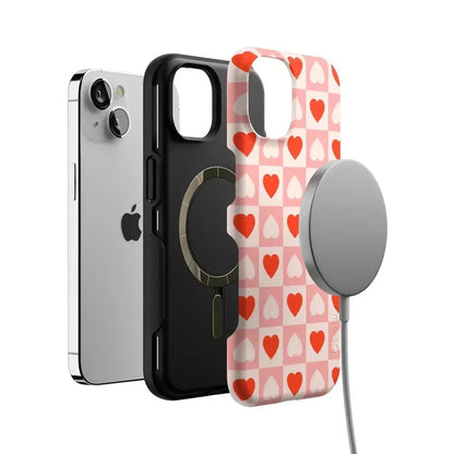King of My Heart | Checkered Hearts Case Phone Case Casetry