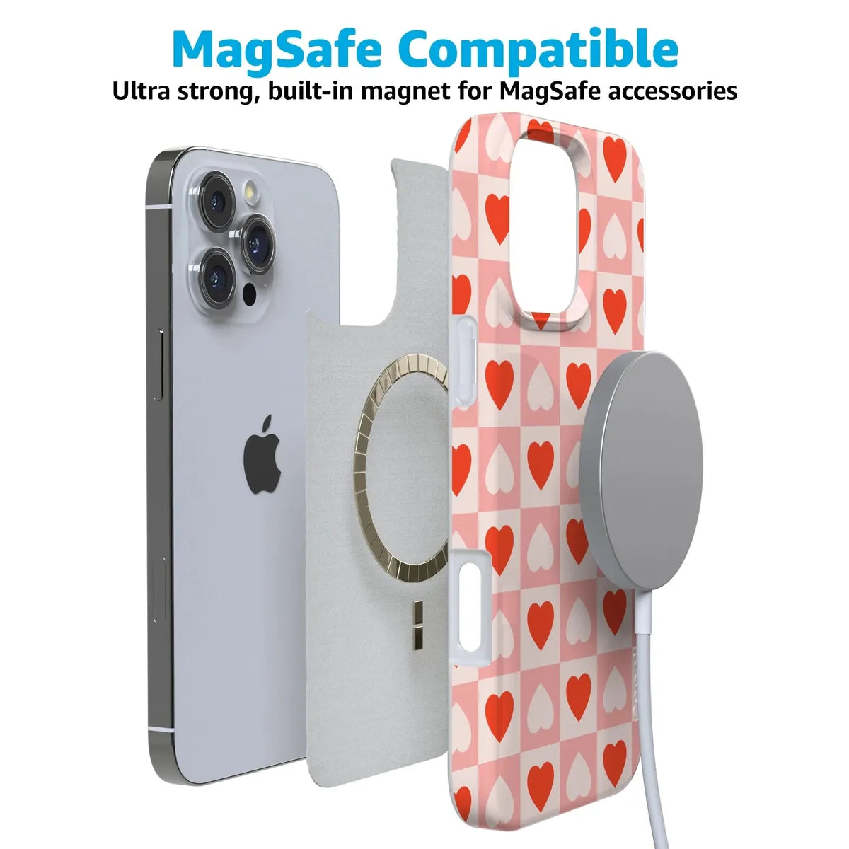 King of My Heart | Checkered Hearts Case Phone Case Casetry