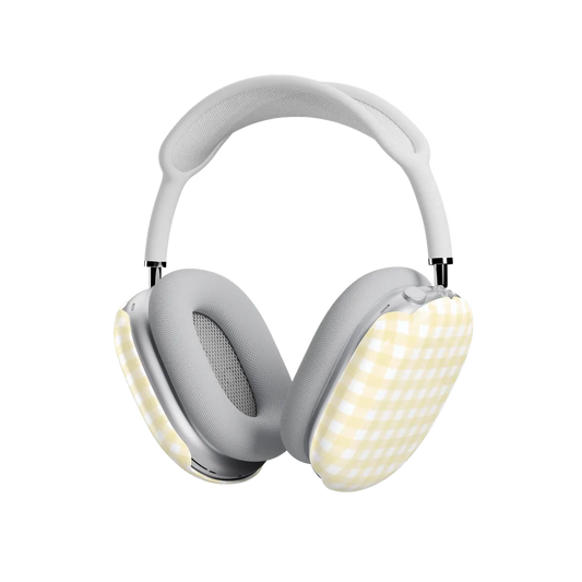 Pastel Picnic | Yellow Gingham AirPods Max Case
