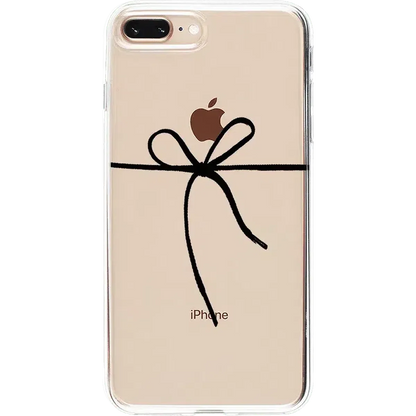 Knot Over U | Clear Ribbon Case iPhone Case get.casely Classic iPhone 6/7/8 Plus