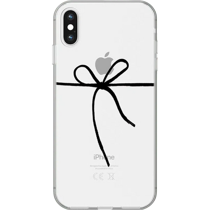 Knot Over U | Clear Ribbon Case iPhone Case get.casely Classic iPhone X / XS