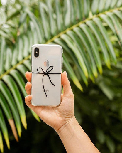 Knot Over U | Clear Ribbon Case iPhone Case get.casely