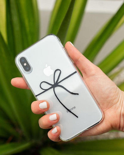 Knot Over U | Clear Ribbon Case iPhone Case get.casely