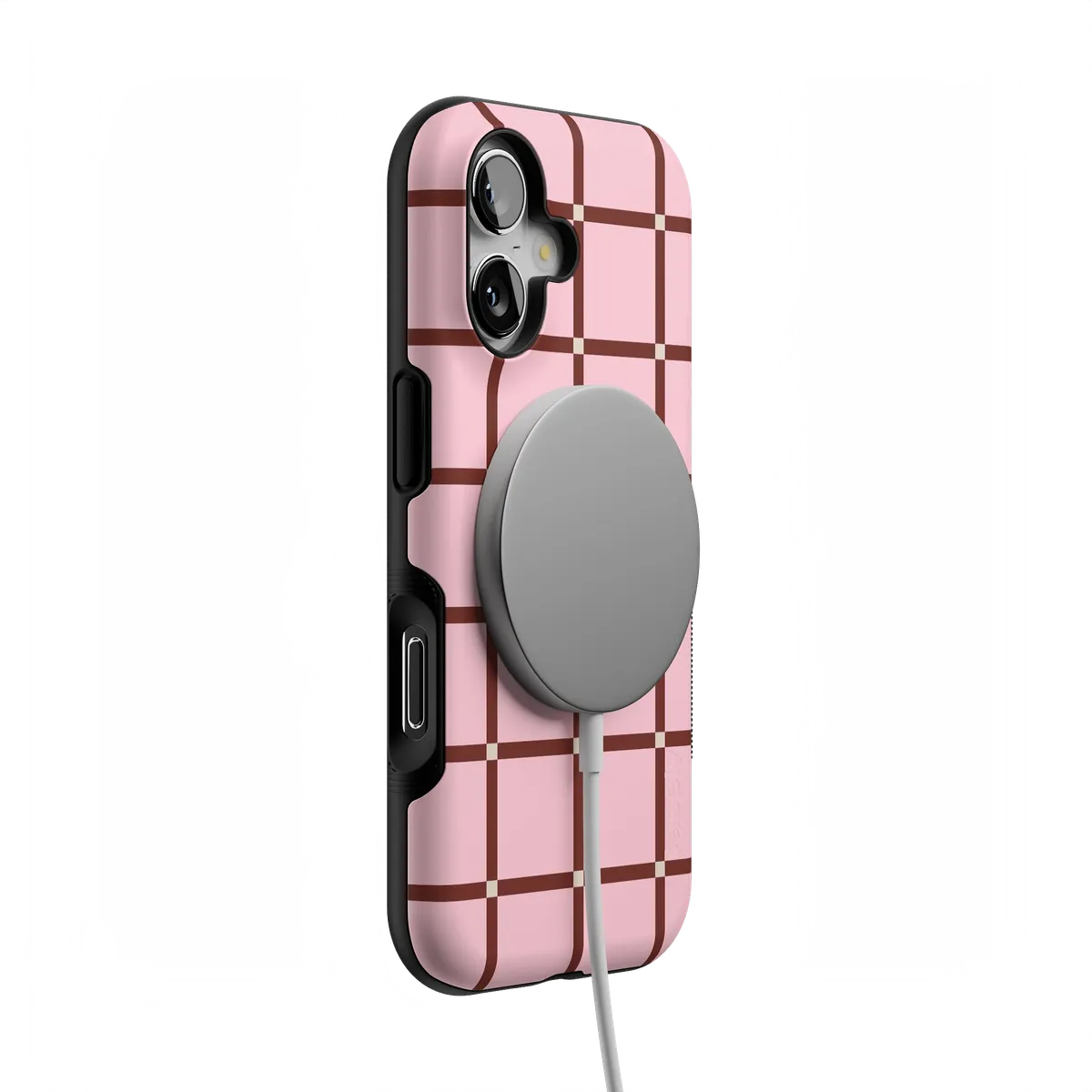 Uptown Gridlock | Pink Checkerboard Case