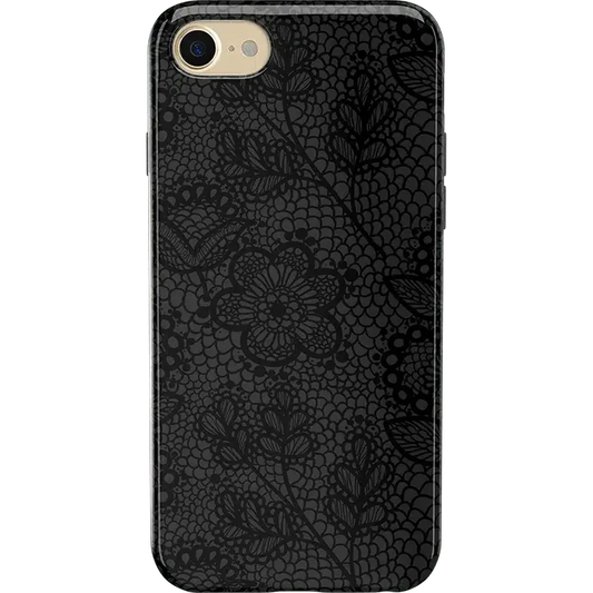 Lace Me Up | Black Floral Case iPhone Case get.casely Classic iPhone 6/7/8
