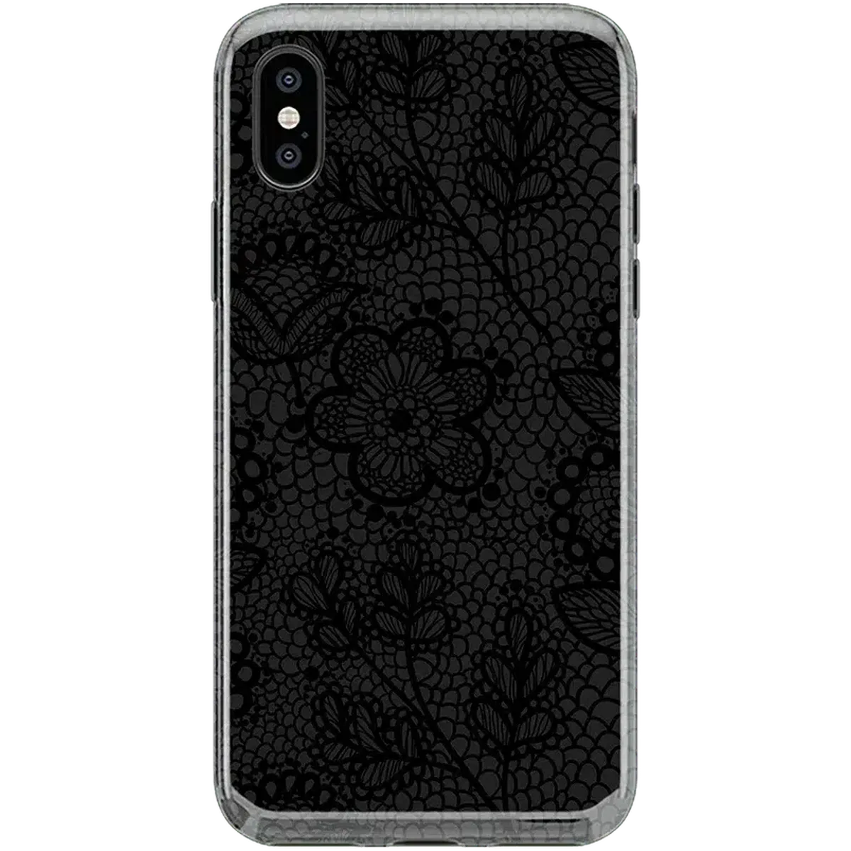 Lace Me Up | Black Floral Case iPhone Case get.casely Classic iPhone XS Max