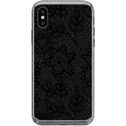 Lace Me Up | Black Floral Case iPhone Case get.casely Classic iPhone XS Max