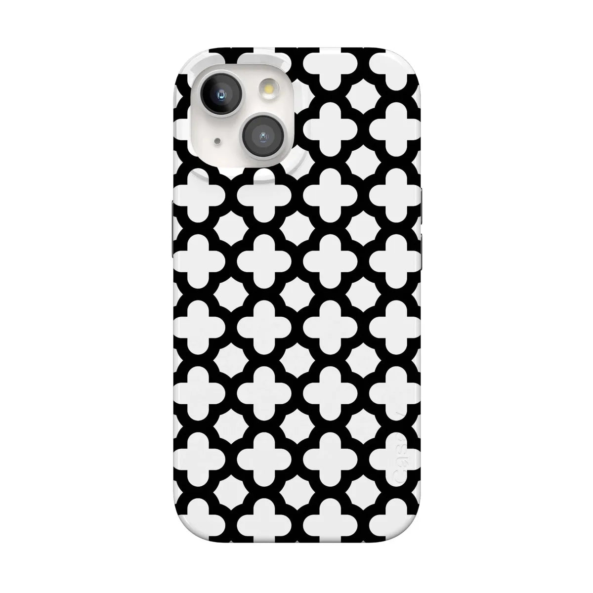 Lattice Tile | High Contrast Design Case Phone Case Casetry Classic + MagSafe® iPhone 15