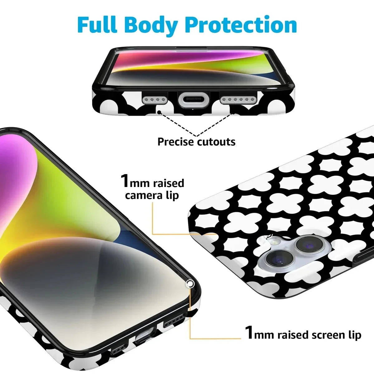 Lattice Tile | High Contrast Design Case Phone Case Casetry