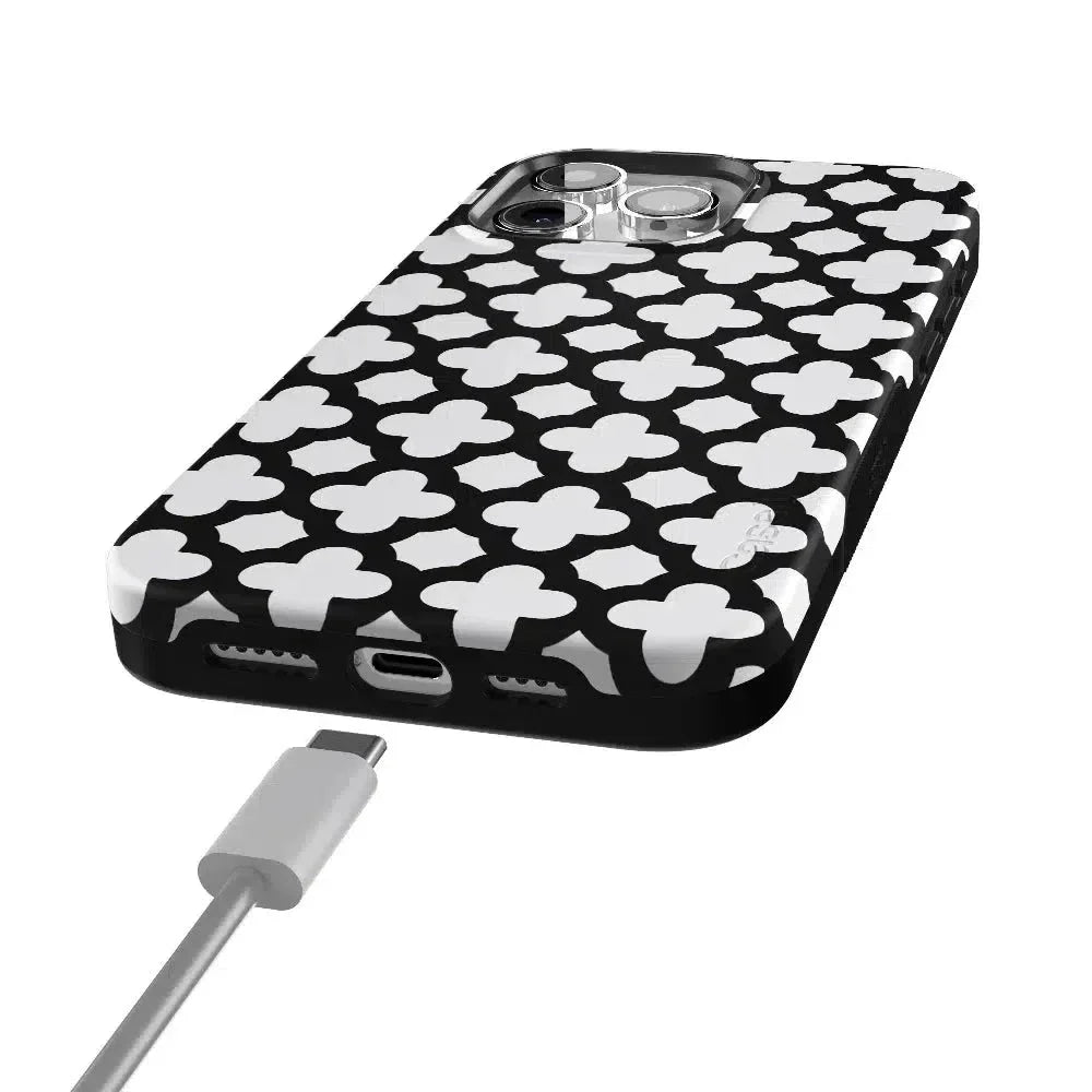 Lattice Tile | High Contrast Design Case Phone Case Casetry