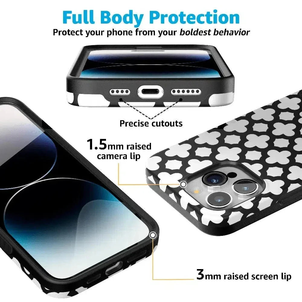 Lattice Tile | High Contrast Design Case Phone Case Casetry