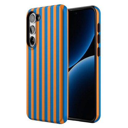 Go New York | Blue & Orange Stripes Case