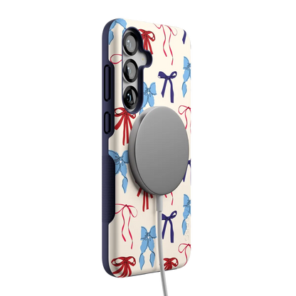 American Girlie | Red White & Blue Bows Case