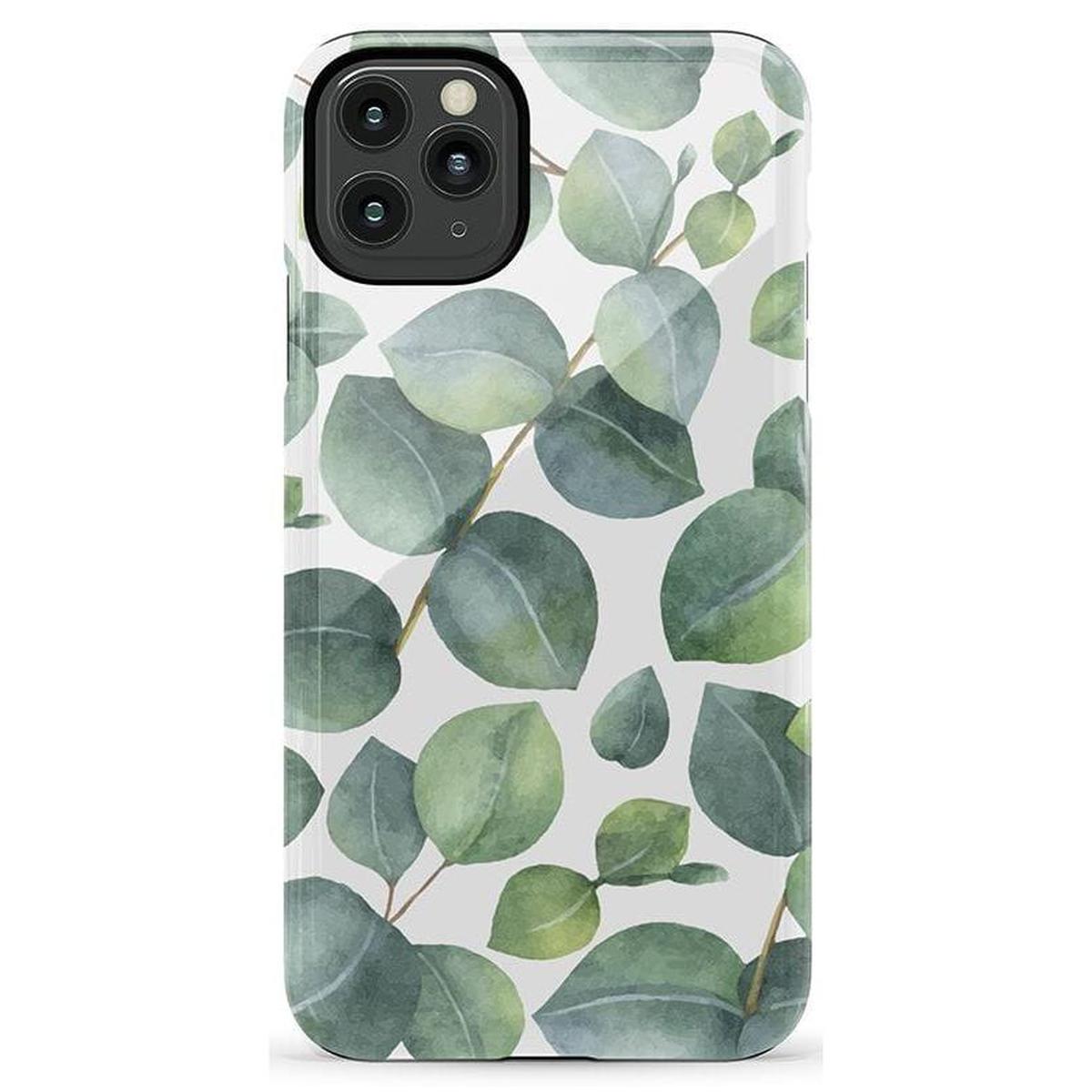 Leaf Me Alone | Green Floral Print Case iPhone Case get.casely Essential iPhone 11 Pro Max