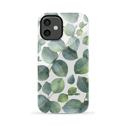 Leaf Me Alone | Green Floral Print Case iPhone Case get.casely Essential iPhone 12 Mini