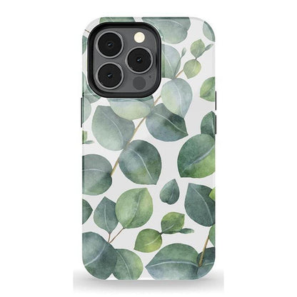 Leaf Me Alone | Green Floral Print Case iPhone Case get.casely Essential + MagSafe® iPhone 13 Pro