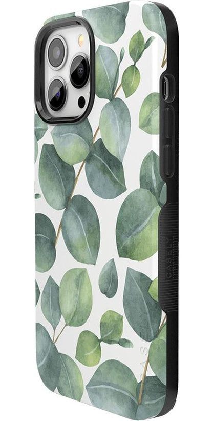 Leaf Me Alone | Green Floral Print Case iPhone Case get.casely