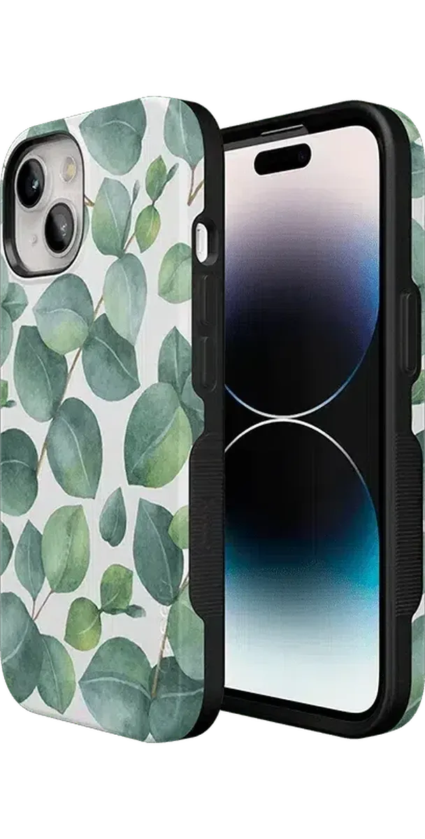 Leaf Me Alone | Green Floral Print Case iPhone Case get.casely