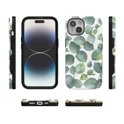Leaf Me Alone | Green Floral Print Case iPhone Case get.casely