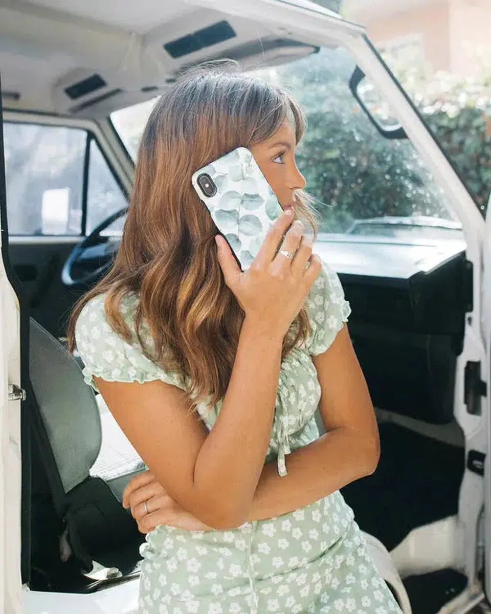 Leaf Me Alone | Green Floral Print Case iPhone Case get.casely