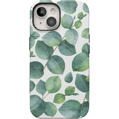 Leaf Me Alone | Green Floral Print Case iPhone Case get.casely