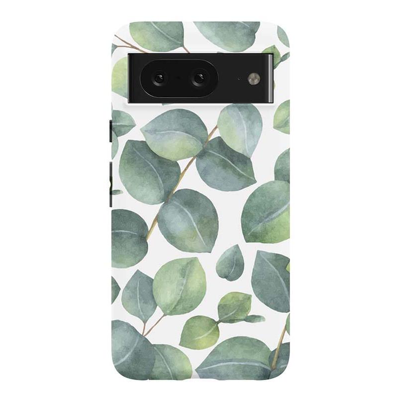 Leaf Me Alone | Green Floral Print Google Pixel Case Google Pixel Case Casetry Essential Google Pixel 8