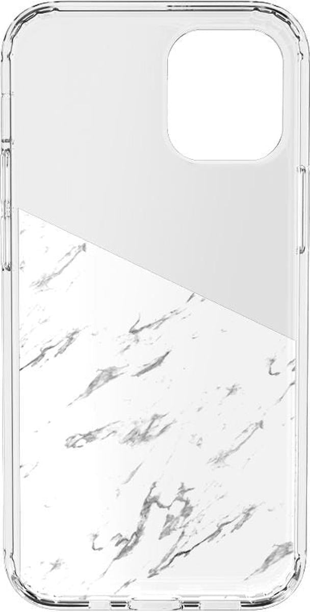 Let's Split | Half White Clear Marble Case iPhone Case get.casely