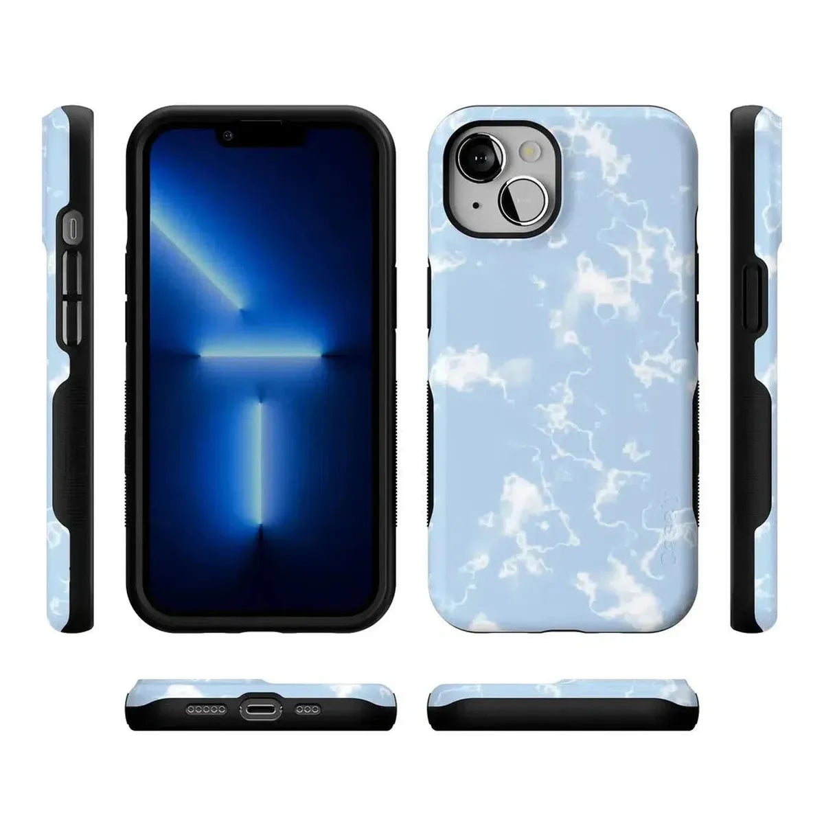 Light Blue Skies | Marble Clouds Case iPhone Case get.casely