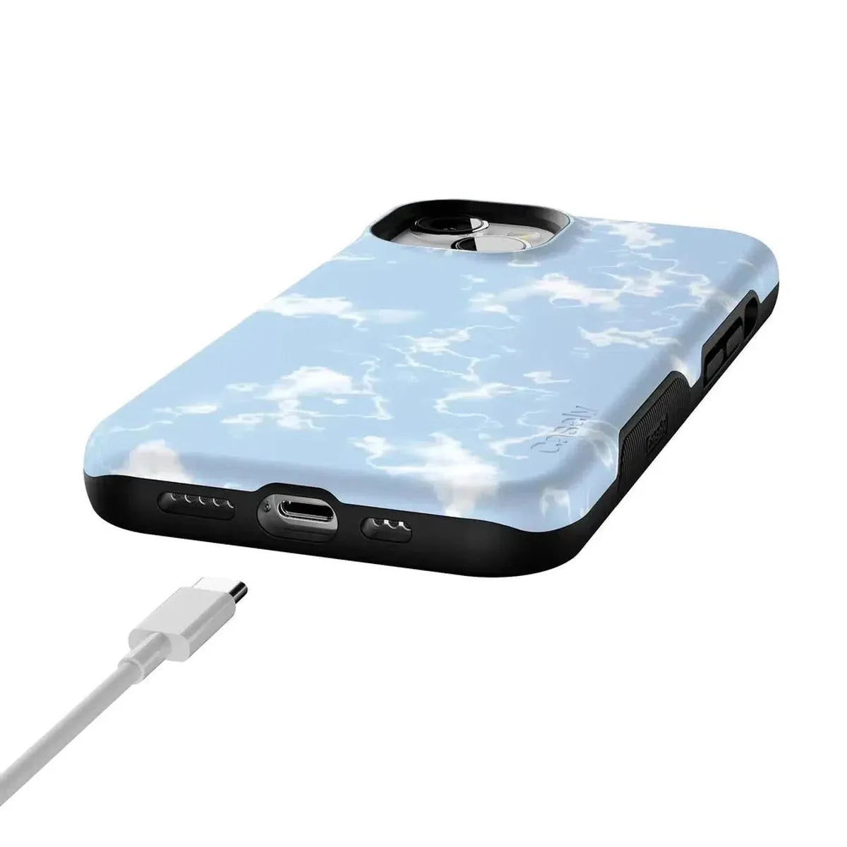 Light Blue Skies | Marble Clouds Case iPhone Case get.casely