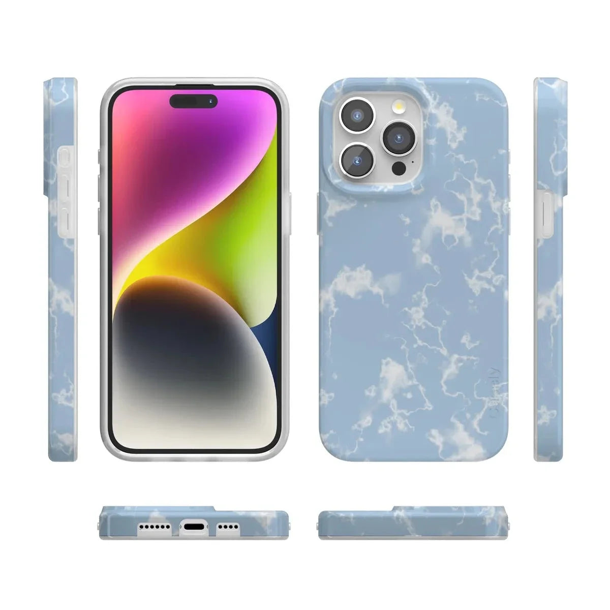 Light Blue Skies | Marble Clouds Case iPhone Case get.casely